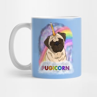 Sparkly Rainbow Pugicorn Elaine! Mug